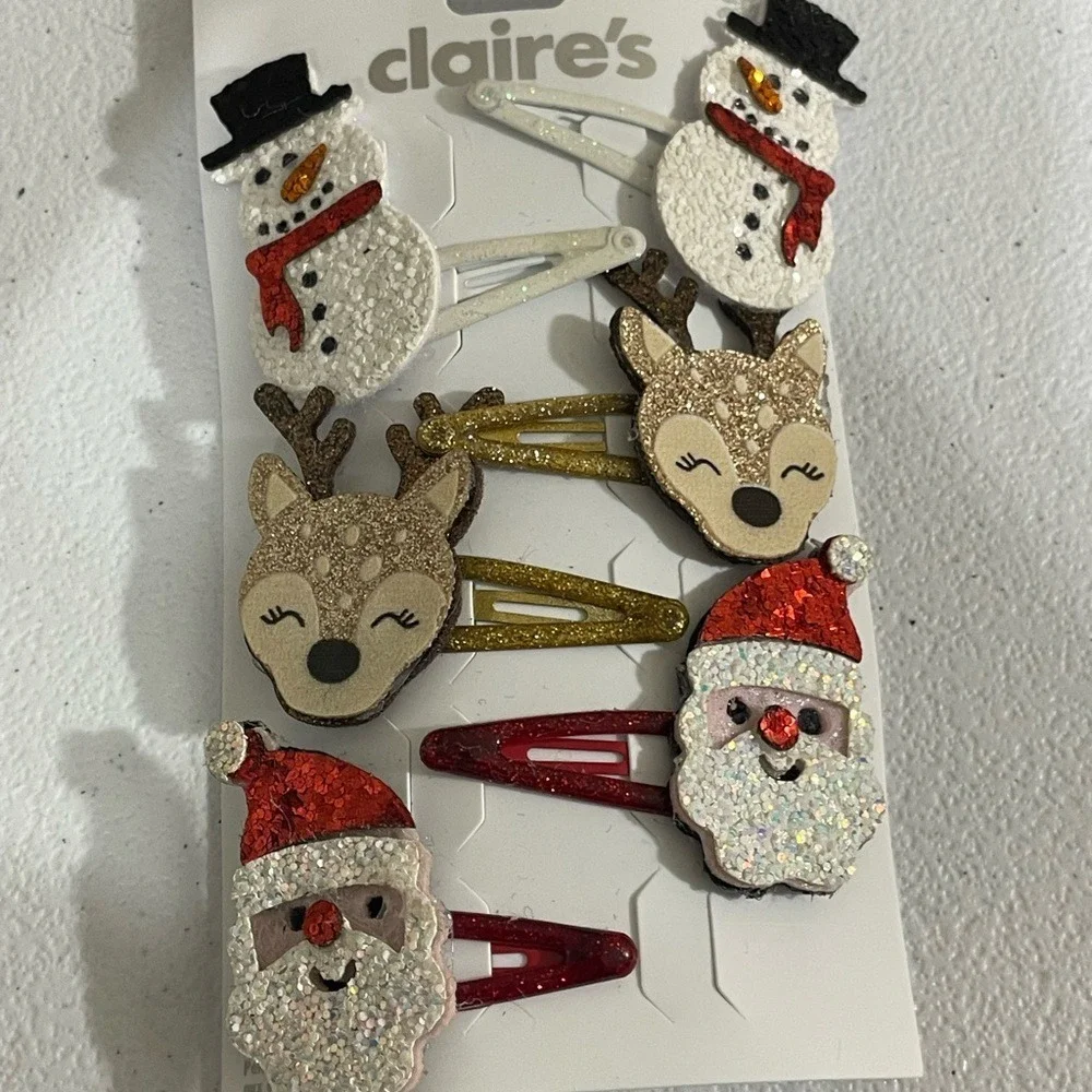 NWT Lot of Claire's Festive Earrings &‎ Hair Accessories